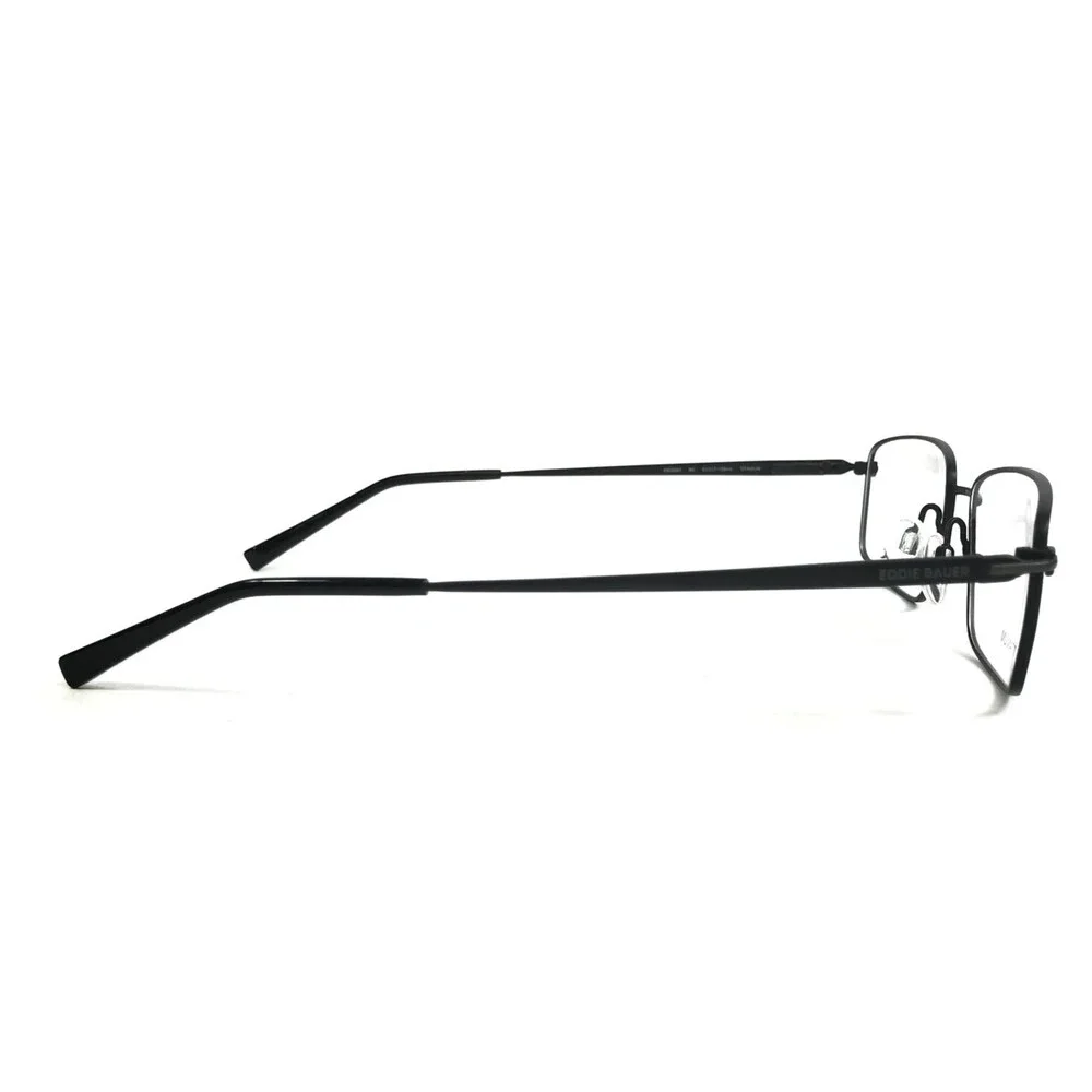 Eddie Bauer Eyeglasses Frames EB32087 BK Black Rectangle Titanium 57-17-150